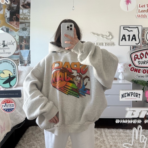 grey space jam madhappy hoodie - Picture 1 of 6